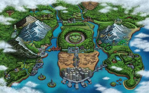 Pokemon Unova Region Map