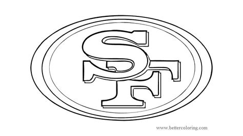 San Francisco 49ers Logo Coloring Pages - Free Printable Coloring Pages