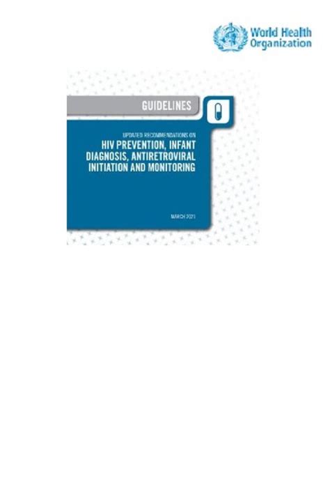 WHO Consolidated guidelines on HIV prevention, testing, treatment ...