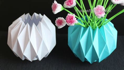 Origami Paper Folding Flower Vase | Best Flower Site