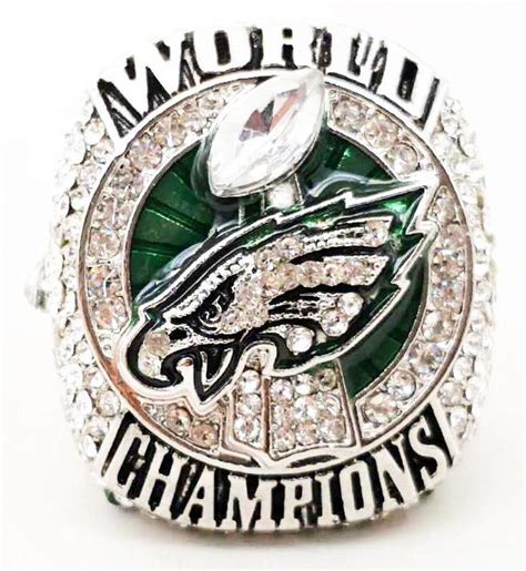 NFL Philadelphia Eagles Super Bowl LII Championship 2018 Replica Ring Size 12 | Property Room