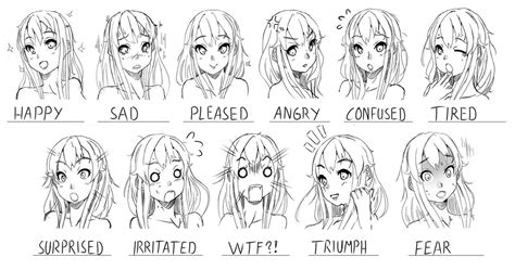 Anime Sad Faces Expressions