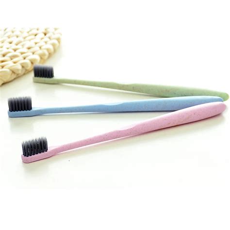 1 Baby Toothbrush Soft Bristle Kids Toothbrush Children's Training Oral Hygiene Bamboo Charcoal ...