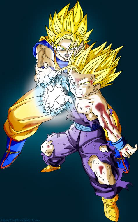 Gohan Super Saiyan 2 Kamehameha Wallpaper