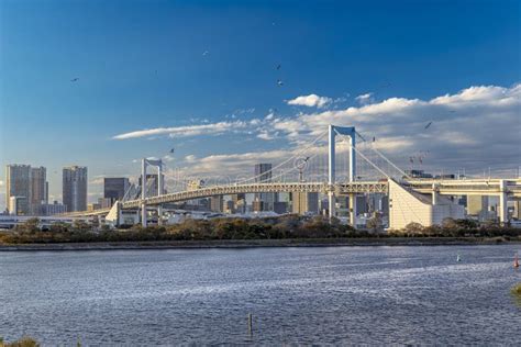 Odaiba Rainbow Bridge in Tokyo Stock Image - Image of harbour, urban: 300764819