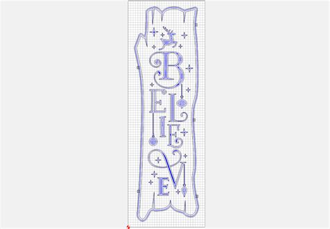 Christmas Believe Sign, Believe SVG, Believe C2D File, SVG File, DXF File, Carbide Create File ...