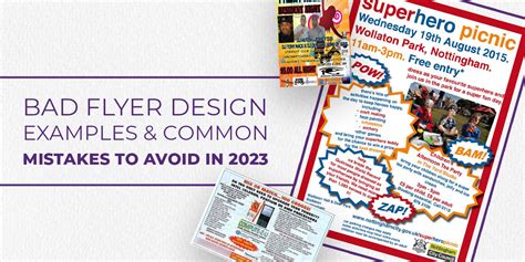 Bad Flyer Design Examples & Common Mistakes to avoid in 2023