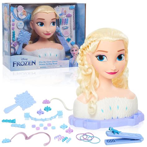 Disney Frozen Deluxe Elsa Styling Head, Blonde Hair,