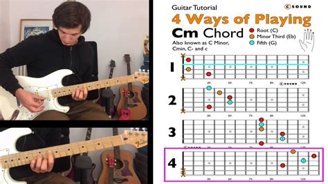 4 Ways to Play C Minor Chord (Cm) on Guitar (Beginners) + PDF - YouTube