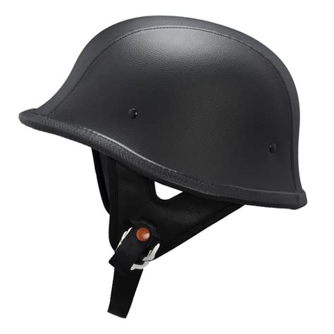 Lunatic German Style Shorty Helmet - DOT Approved - Adult Motorcycle Half Helmet | eBay