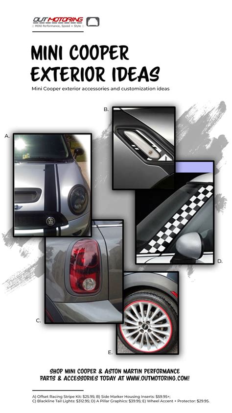 MINI Cooper Exterior Accessories | Mini cooper accessories, Mini cooper ...