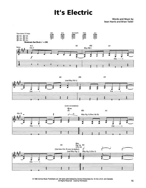 Electric Guitar Solo Tabs