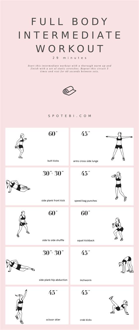 Full Body Intermediate Workout Routine