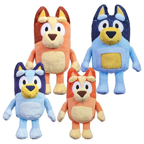 Bluey Heeler Family Plush Set 4 Plush 7-8" Figures | Amazon Exclusive | Animated plush, Plush ...