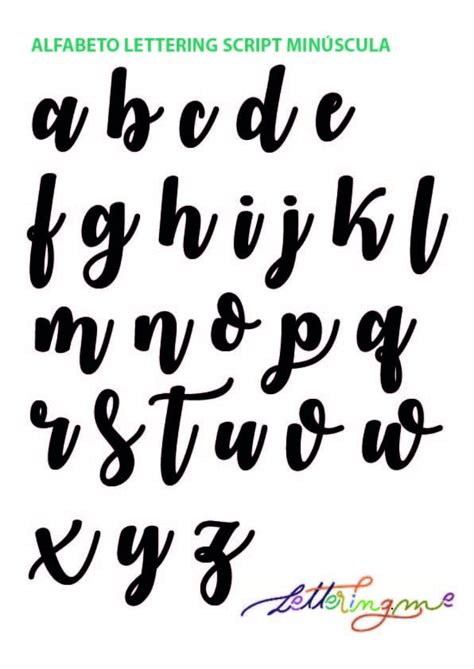 Lettering Abecedario Minusculas ~ Abecedario En Letra Mayuscula Y ...