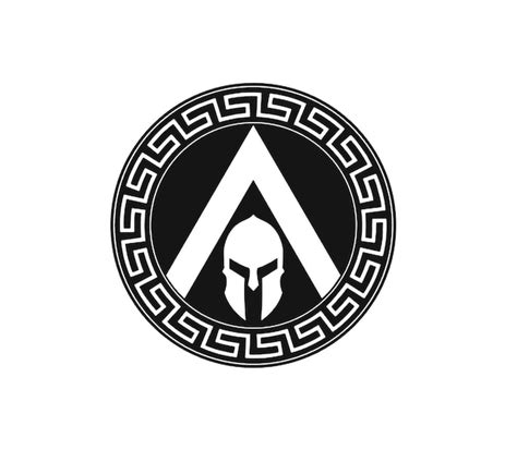 Circle Spartan Shield Ancient Greek Roman Logo Design, 41% OFF