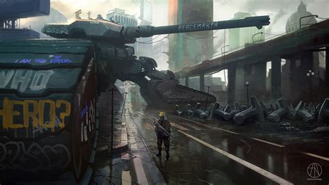 Futuristic Military Tech Art by Rasmus Poulsen | Digital Artist