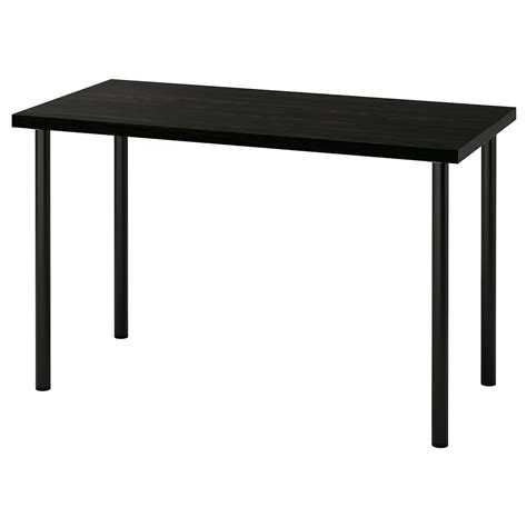 LAGKAPTEN / ADILS desk, black-brown/black, 471/4x235/8" - IKEA