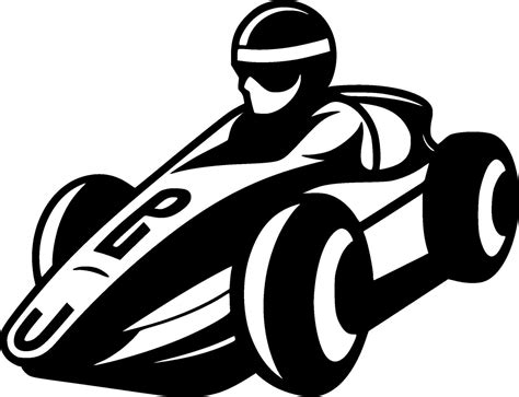 Racing, Black and White Vector illustration 30763893 Vector Art at Vecteezy