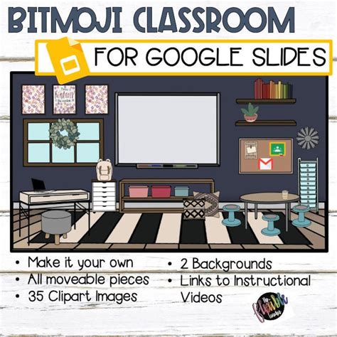 Bitmoji Classroom Bitmoji Template Digital Classroom Bitmoji Clipart - Etsy