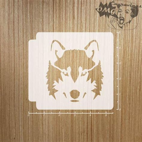 Wolf Face 783-091 Stencil - Etsy