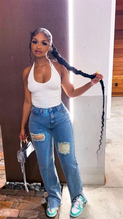 baddie outfits, trending outfits 2021, trending sneaker outfits, cute outfits, streetwear ...