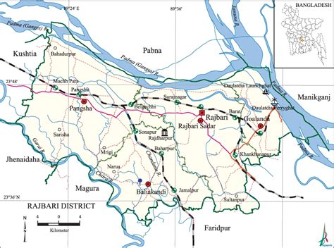 Map Of Rajbari District Bangladesh - Vally Isahella