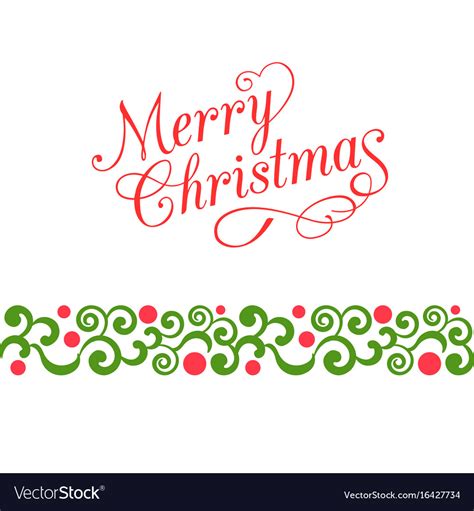 Merry christmas calligraphy Royalty Free Vector Image