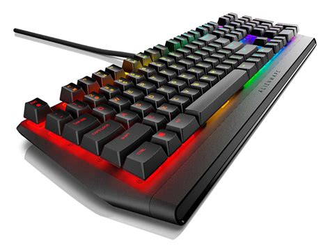 Amazon.com: Alienware USB Low-Profile RGB Gaming Keyboard AW410K: Alienfx Per Key RGB LED ...