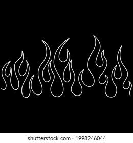 Minimalistic Silhouette Flame Fire Vector Illustration Stock Vector (Royalty Free) 1998246044 ...