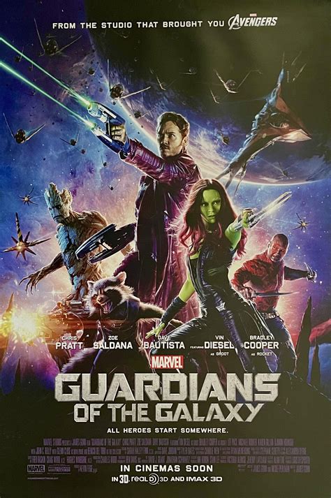 Original Guardians of the Galaxy Movie Poster - Original Film Poster