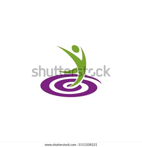 Happy Aerobics Logo Design Idea Stock Vector (Royalty Free) 1511208221