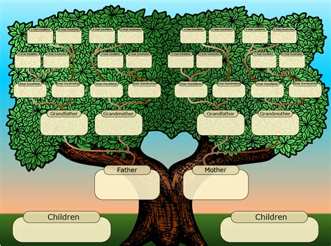 Family Tree Template: Family Tree Template+photos+free