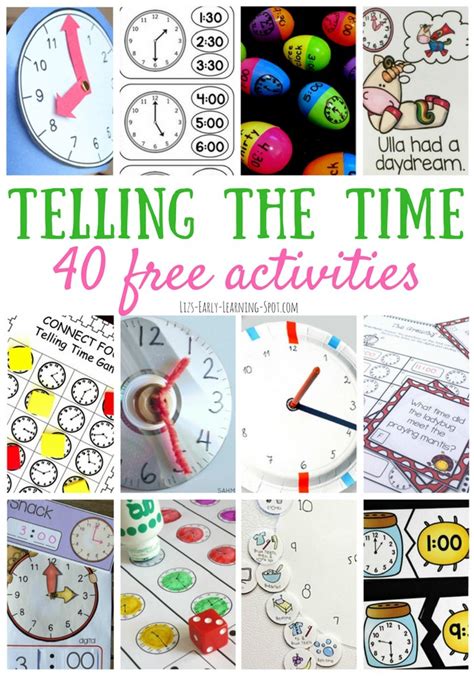 40 Telling the Time Activities | Liz's Early Learning Spot