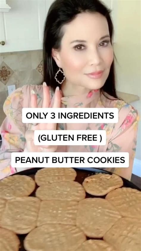 3 Ingredients Peanut Butter Cookies | Easy Recipes | Dessert | Healthy ...