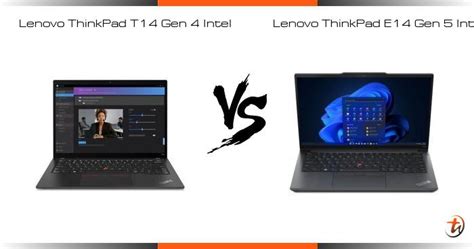 Compare Lenovo ThinkPad T14 Gen 4 Intel vs Lenovo ThinkPad E14 Gen 5 Intel specs and Malaysia ...