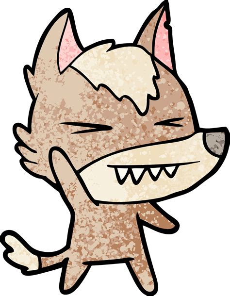 angry wolf cartoon 12376581 Vector Art at Vecteezy