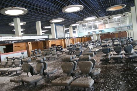 Nicosia International Airport, Cyprus. Abandoned after Turkey invaded the island in 1974 ...