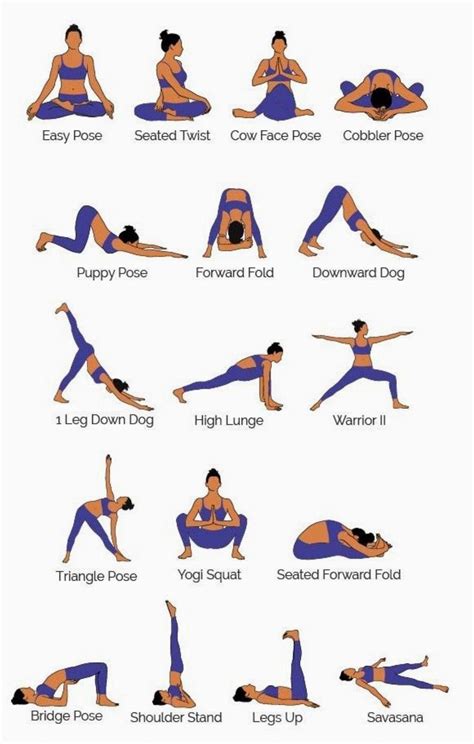 easy yoga poses and their names