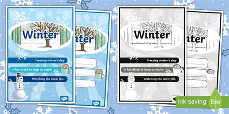 Winter Haiku Poem Example (teacher made) - Twinkl