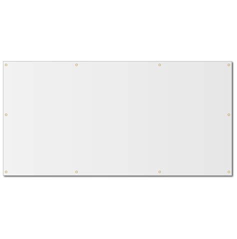 HYYYYH - Blank White Vinyl Banner Sign with Grommets (4'x8') - Walmart.com