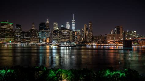 new york, usa, night city, panorama, skyscrapers 4k - Free 4k Wallpapers - 40.000+ Free 4k ...