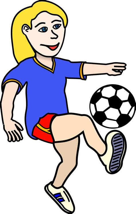 little girl playing soccer clipart 20 free Cliparts | Download images ...