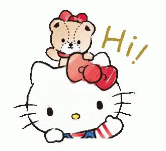 Hello Kitty Hi GIF - Hello Kitty Hi - Descobrir e Compartilhar GIFs