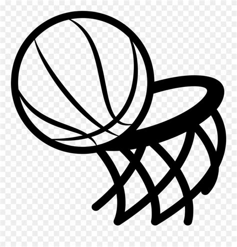 Basketball Clipart | Black and White Free Clip Art