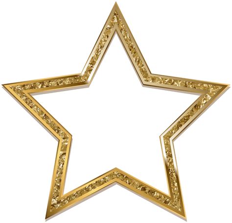 Transparent Star Decoration PNG Clip Art Image