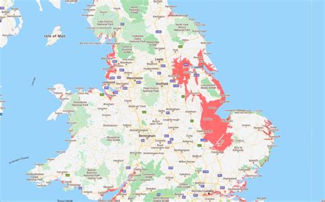 Uk Map Sea Level Rise - Freddy Bernardine