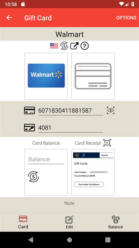 Gift Card Balance (balance check of gift cards) - App on Amazon Appstore