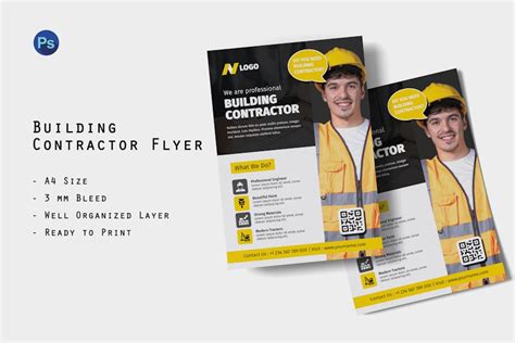 Building Contractor Flyer Template by aqrstudio on Envato Elements