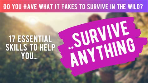 The 17 Off Grid Survival Skills So You Can Survive ANYTHING!